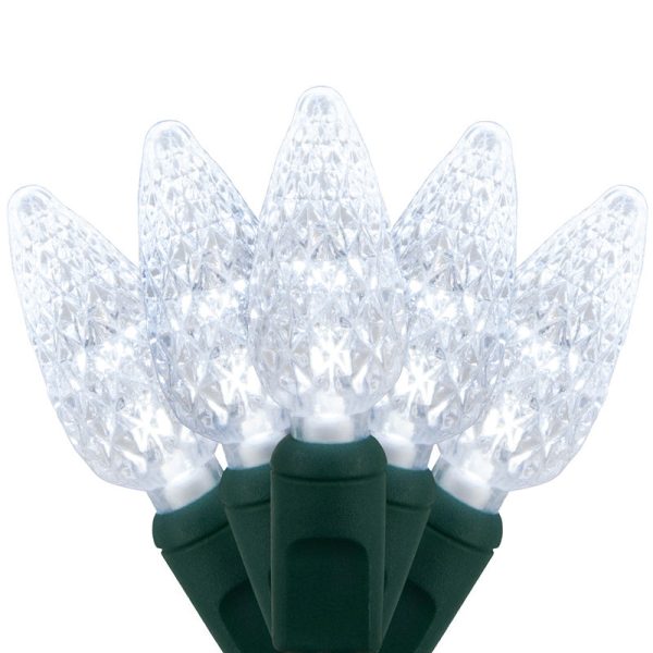 Holiday Wonderland 47871-88A Christmas C6 LED 70-Light Set, Cool White, 18.6  Fashion