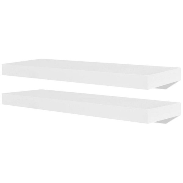 Dunbar Floating Shelves Set of 4 White(1469-2 boxes) Discount - Image 2