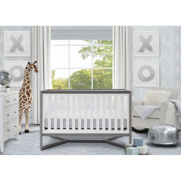White, Grey Tribeca 4-in-1 Convertible Crib 7814 Discount - Image 3