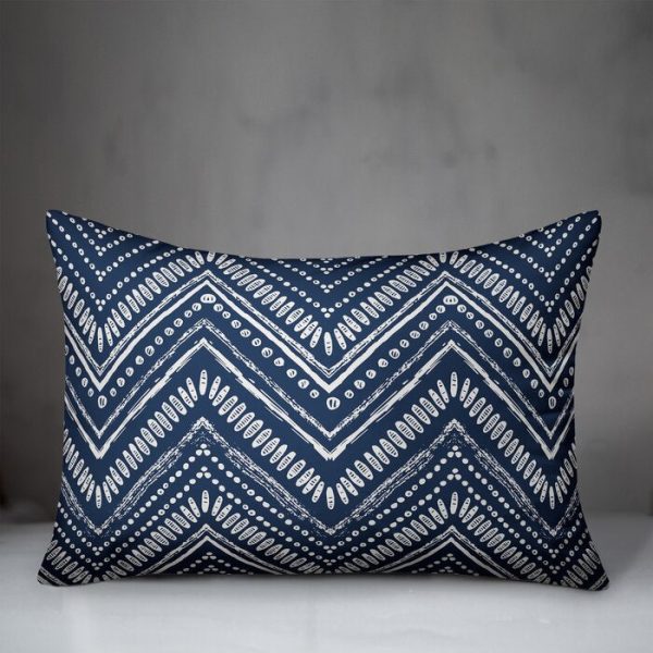 Orbison Boho Chevron Indoor Outdoor Lumbar Pillow, #129HA Sale