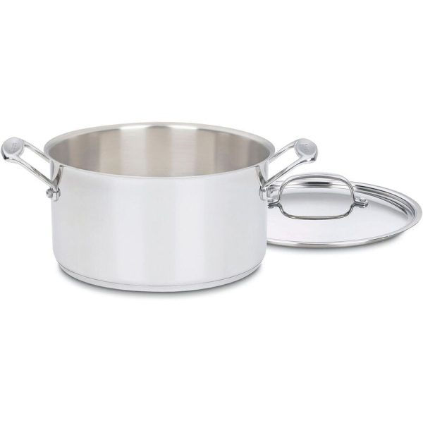 Cuisinart Chef s Classic Non-Stick Stainless Steel Stock Pot with Lid 7790 Online Sale - Image 2