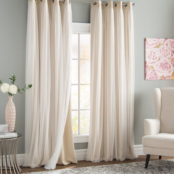 Brockham Solid Blackout Grommet Curtain Panels (Set of 2) HA9729 Online Sale