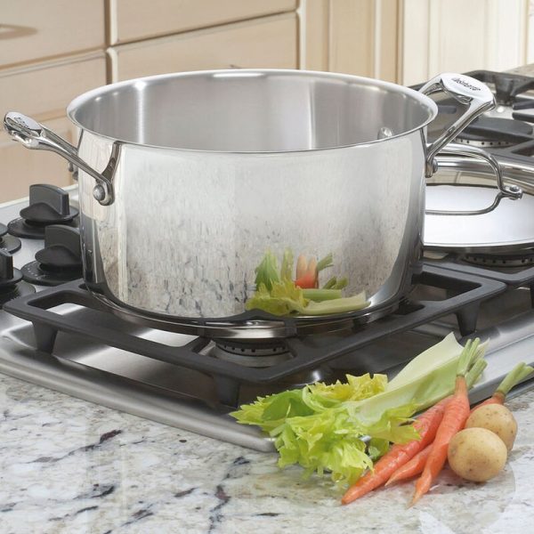 Cuisinart Chef s Classic Non-Stick Stainless Steel Stock Pot with Lid 7790 Online Sale