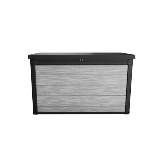 Gefjun 200 Gallon Resin Deck Box in Gray with Black Top & Edges #9810 Discount - Image 3