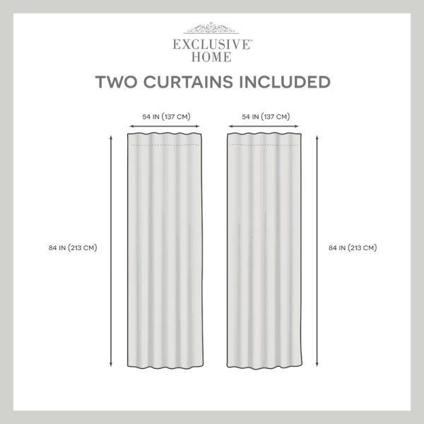 Dare Crescendo Blackout Thermal Rod Pocket Curtain Panels (Set of 2) 7686 Supply - Image 3