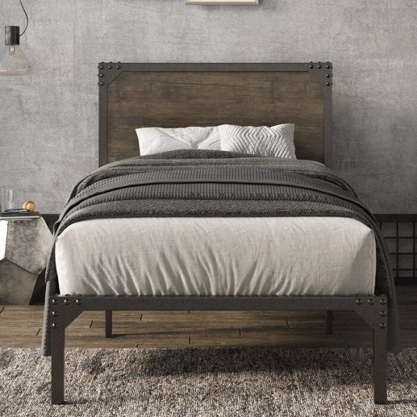 Twin Rebah Metal Bed Online now