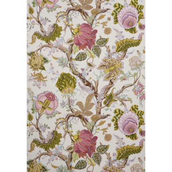 Spring Indian Arbre Floral Wallpaper For Discount - Image 2