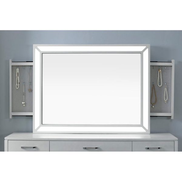 Alez Vanity Mirror with Storage and LED Lights Online Sale