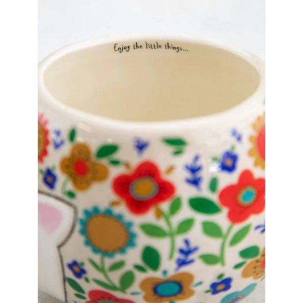 Natural Life : Folk Art Coffee Mug - Hedgehog Online - Image 3