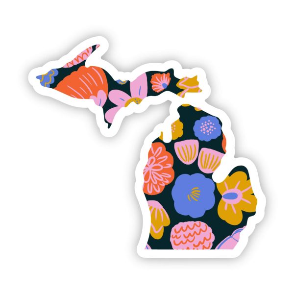 Michigan Sticker - Colorful Flower Sale